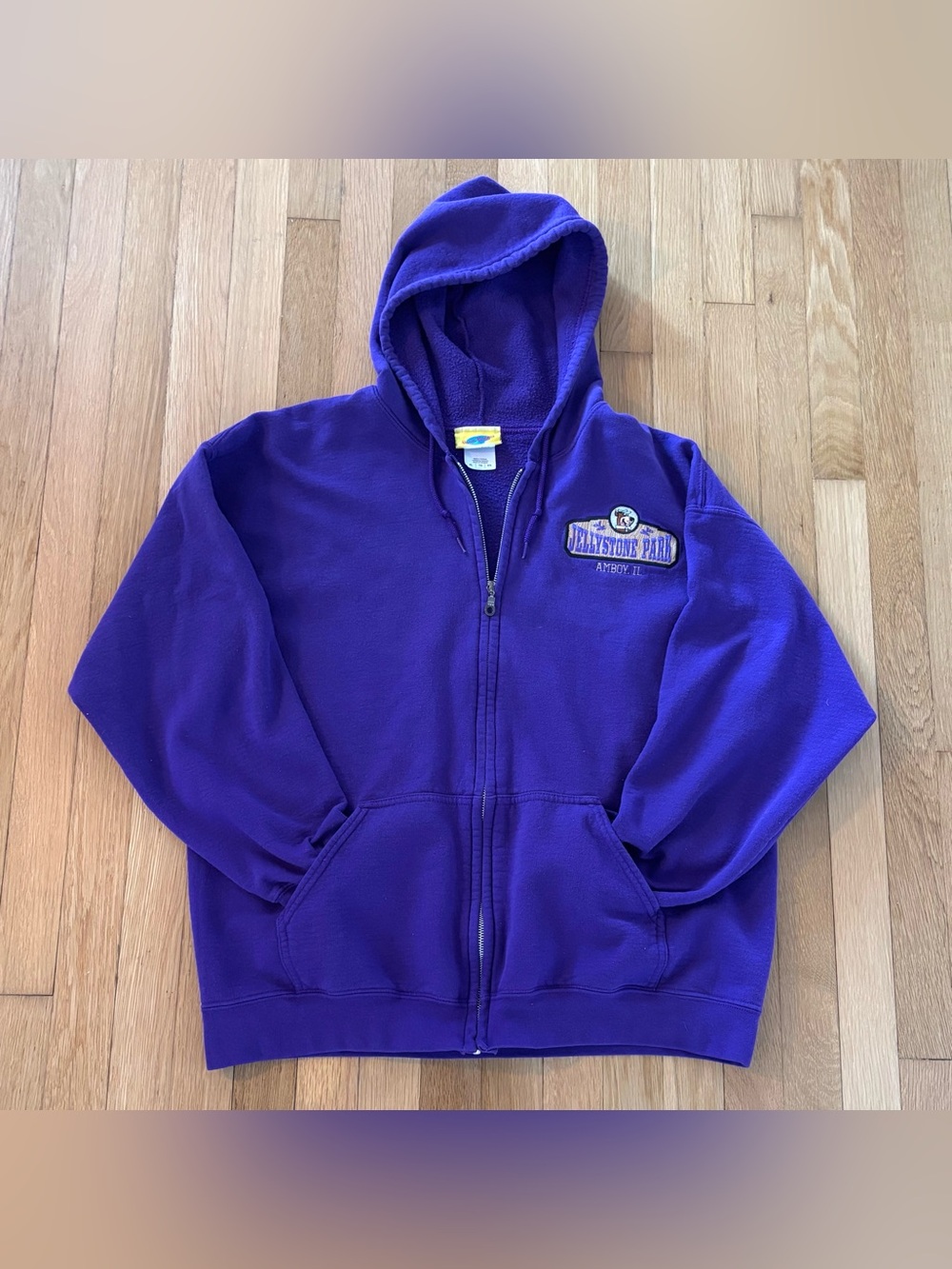 Hannah Barbera Yogi Bear Hoodie Full Zip Embroidered Jellystone Park XL